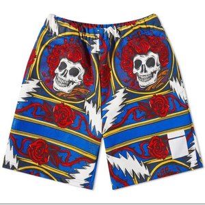 NWT CHINATOWN MARKET X GRATEFUL DEAD BORDER BANDANA SHORTS SZ LARGE